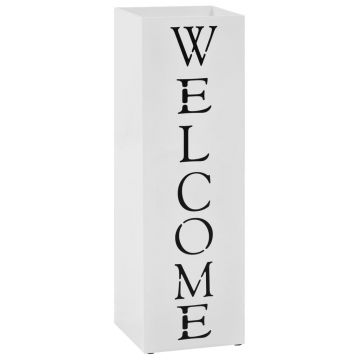 Gossi suport pentru umbrela welcome, otel, alb