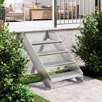 Gossi treapta tip gratar, 60x24x7 cm, otel galvanizat
