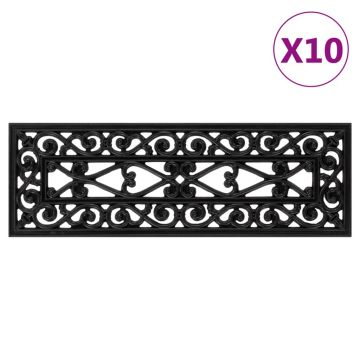 Gossi trepte de scara, 10 buc., 25x75 cm, cauciuc