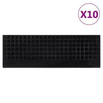 Gossi trepte de scara, 10 buc., 25x75 cm, cauciuc
