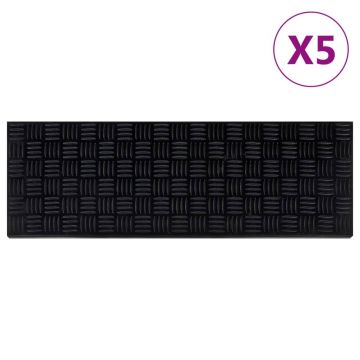 Gossi trepte de scara, 5 buc., 25x75 cm, cauciuc