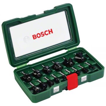 Bosch  2607019469 - Set cutite frezat tija 8 mm ambalaj plastic 15 bucati