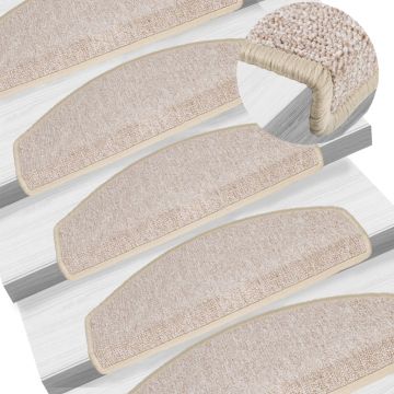 Gossi covorase de scara, 10 buc., gri taupe, 65x24x4 cm