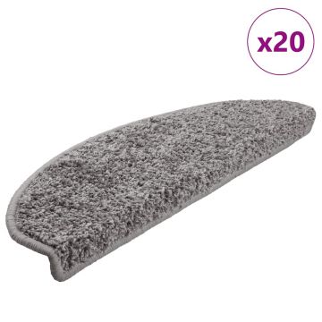 Gossi covorase scara 20 buc gri 65x21x4 cm