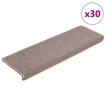 Gossi covorase scara 30 buc 65x21x4 cm maro deschis