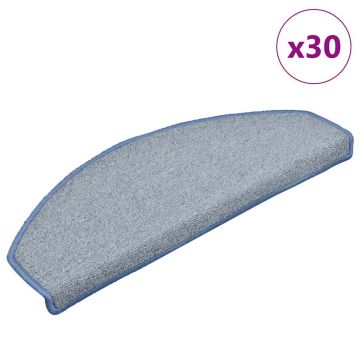 Gossi covorase scara 30 buc gri deschis si albastru 65x24x4 cm