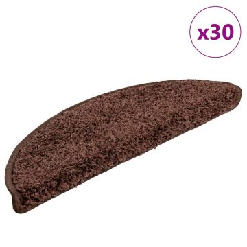 Gossi covorase scara 30 buc maro 56x17x3 cm