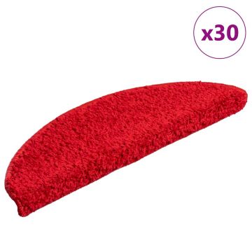 Gossi covorase scara 30 buc rosu 56x17x3 cm