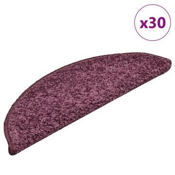 Gossi covorase scara 30 buc violet inchis 56x17x3 cm