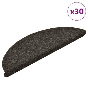 Gossi covorase scara autoadezive 30 buc antracit 56x17x3 cm