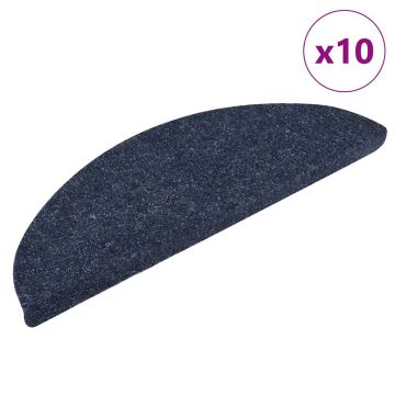 Gossi covorase scari autoadezive 10 buc. albastru 56x17x3 cm punch