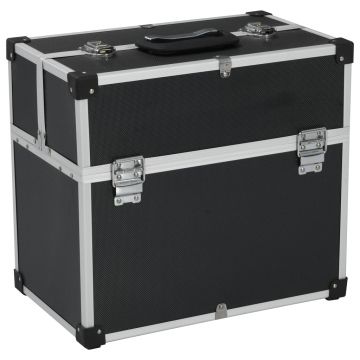 Gossi cutie de scule, negru, 38x22,5x34 cm, aluminiu