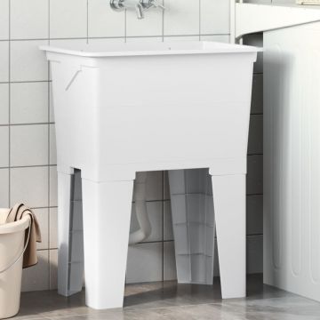 Gossi cuva de spalatorie, alb, 59x41x75 cm, rasina