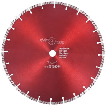 Gossi disc diamantat de taiere cu turbo, otel, 350 mm