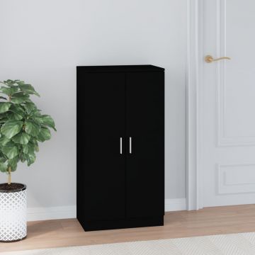 Gossi pantofar, negru, 55x35x108 cm, lemn prelucrat