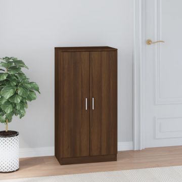 Gossi pantofar, stejar maro, 55x35x108 cm, lemn prelucrat