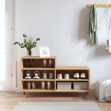 Gossi pantofar, stejar sonoma, 102x36x60 cm, lemn prelucrat