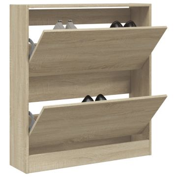 Gossi pantofar, stejar sonoma, 80x21x87,5 cm, lemn compozit