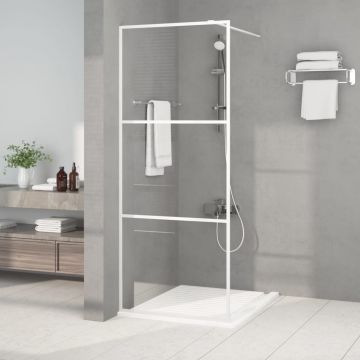 Gossi paravan de dus walk-in, alb, 80x195 cm, sticla esg transparenta