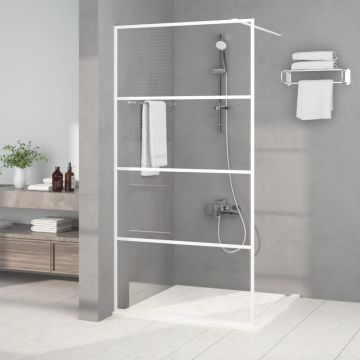 Gossi paravan dus walk-in, alb, 100x195 cm, sticla esg transparenta