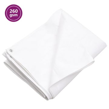 Gossi prelata 260 g/m2, alb, 3x5 m, hdpe