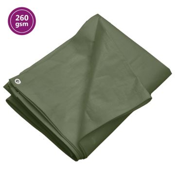 Gossi prelata 260 g/m2, verde, 8x10 m, hdpe