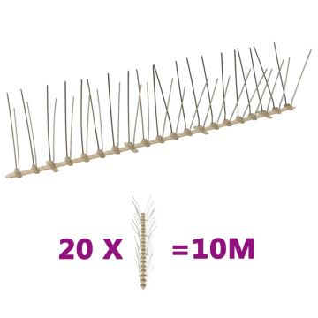 Gossi set banda cu tepi antipasari cu 4 randuri 20 buc. plastic 10 m