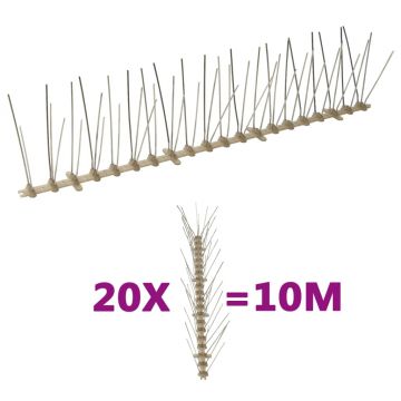 Gossi set banda cu tepi antipasari cu 5 randuri 20 buc. plastic 10 m