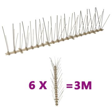 Gossi set banda cu tepi antipasari cu 5 randuri, 6 buc., plastic, 3 m
