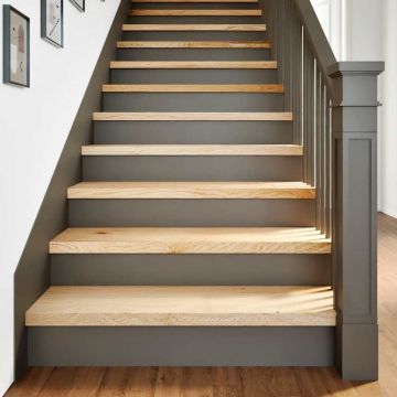Gossi trepte scari 12 buc stejar masiv netratat 90x25x2 cm