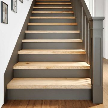 Gossi trepte scari 12 buc stejar masiv netratat 90x30x2 cm