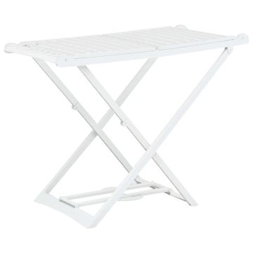 Gossi uscator de rufe pliabil, alb, plastic