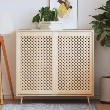 Gossi usi dulap design zabrele 2 buc. 59,5x99 cm, lemn masiv de pin