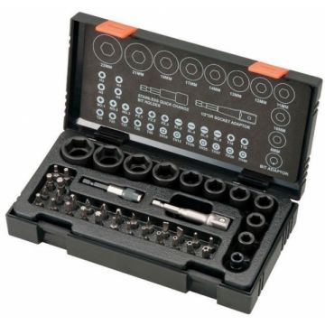 HiKOKI  752500 - Set capete de insurubare si chei tubulare mixte 41 bucati