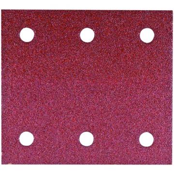 HiKOKI  753048 - Foaie abraziva dreptunghi 114x104 mm 6 gauri granulatie 240 10 buc
