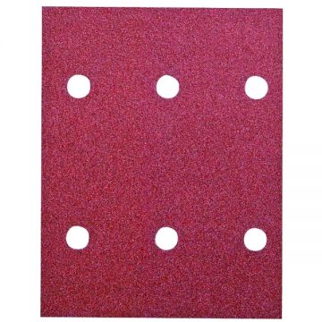 HiKOKI  753053 - Foaie abraziva dreptunghi 140x114 mm 6 gauri granulatie 80 10 buc