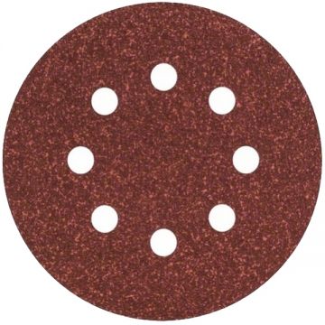 HiKOKI  753108 - Set foi abrazive rotunde 125 mm granulatie 240 8 gauri 10 bucati