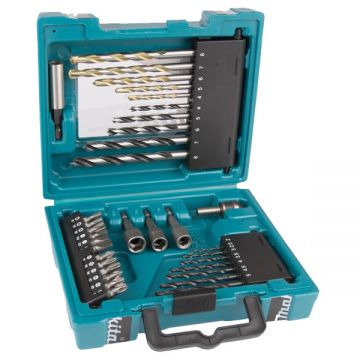 Makita  D-36980 - Set accesorii insurubare si burghie mixte 35 bucati