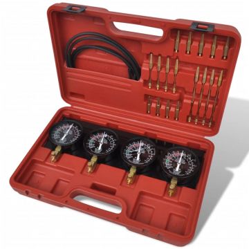 Set unelte pentru sincronizare carburator, cu manometre cu placa fixa
