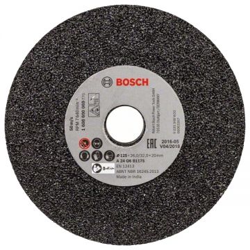 Bosch  1608600069 - Disc de slefuire polizor drept 125x20 mm granulatie 24 GGS 6 S