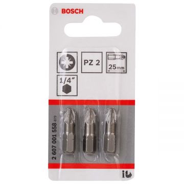 Bosch  2607001558 - Set capete de insurubare profil PZ2 3 bucati