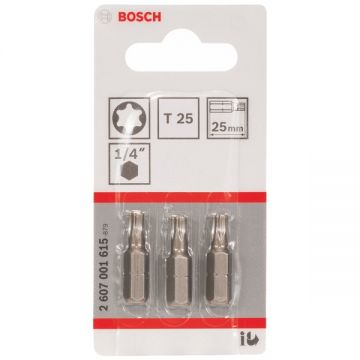 Bosch  2607001615 - Set capete de insurubare profil TX25 3 bucati