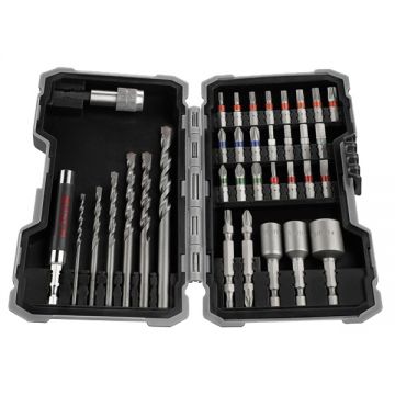 Bosch  2607017326 - Set accesorii insurubare si burghie zidarie 35 bucati