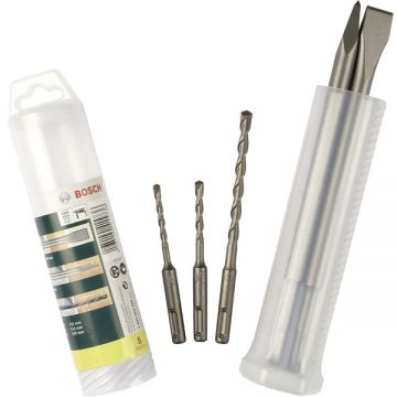 Bosch  2607019455 - Set SDS-Plus 3 burghie 2 dalti cutie plastic