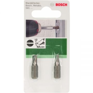 Bosch  2609255911 - Set capete de insurubare profil plat 1.2x6.5 mm 2 bucati
