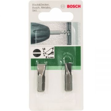Bosch  2609255912 - Set capete de insurubare profil plat 1.6x8 mm 2 bucati