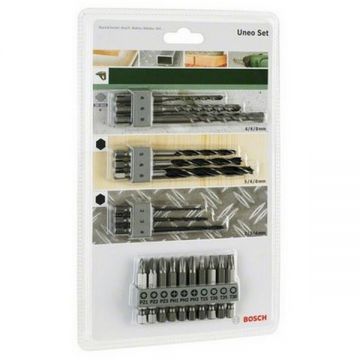 Bosch  2609256989 - Set accesorii insurubare si burghie mixte 19 bucati