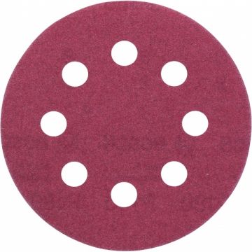 Bosch  2609256A19 - Set foi abrazive rotunde 115 mm granulatie 180 8 gauri 5 bucati