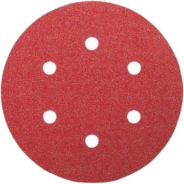 Bosch  2609256A31 - Set foi abrazive rotunde 150 mm granulatie 80 6 gauri 5 bucati