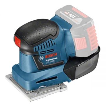 Bosch  GSS 18V-10 - Slefuitor cu vibratii fara acumulatori si incarcator Li-Ion 18 V - Ah 101x113 mm